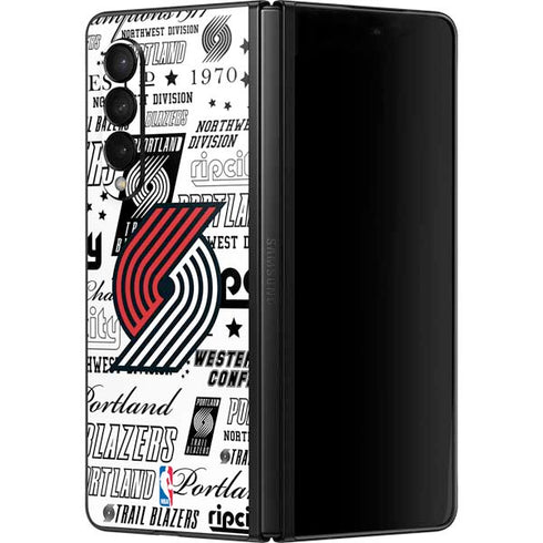 NBA Portland Trail Blazers Historic Blast Galaxy Z Fold3 5G Skin