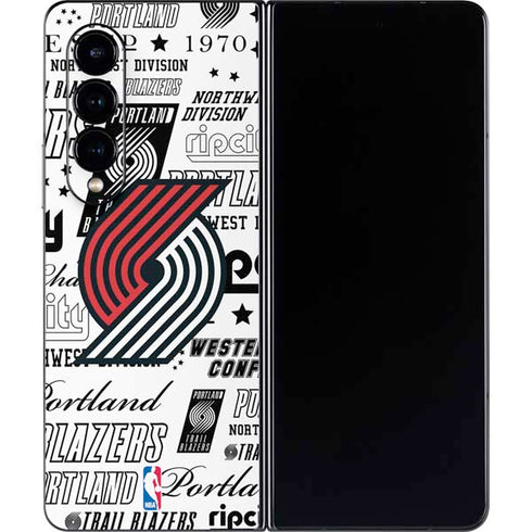 NBA Portland Trail Blazers Historic Blast Galaxy Z Fold4 5G Skin