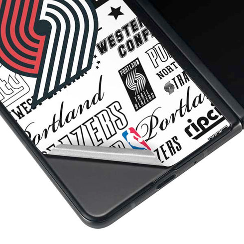 NBA Portland Trail Blazers Historic Blast Galaxy Z Fold4 5G Skin