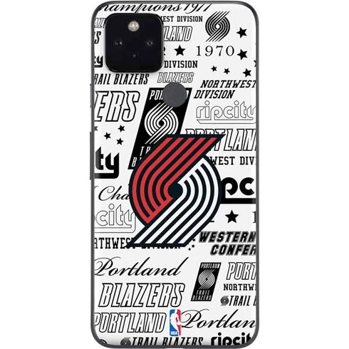 NBA Portland Trail Blazers Historic Blast Google Pixel 5a Skin