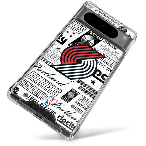 NBA Portland Trail Blazers Historic Blast Google Pixel 8 Pro Clear Case