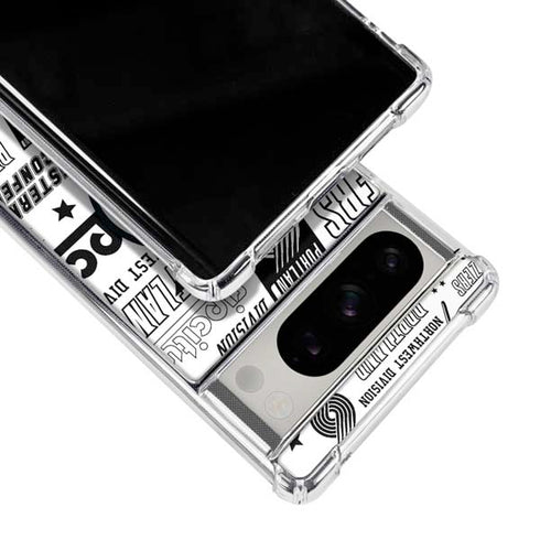 NBA Portland Trail Blazers Historic Blast Google Pixel 8 Pro Clear Case