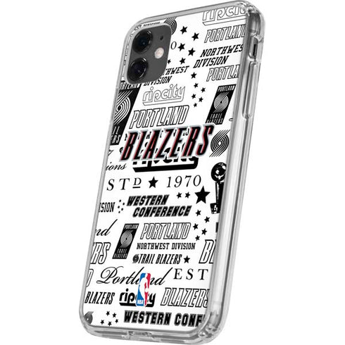 NBA Portland Trail Blazers Historic Blast iPhone 11 Clear Case