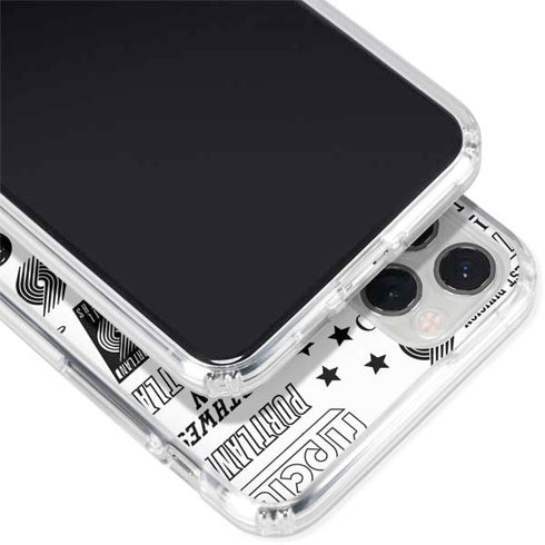 NBA Portland Trail Blazers Historic Blast iPhone 11 Pro Clear Case