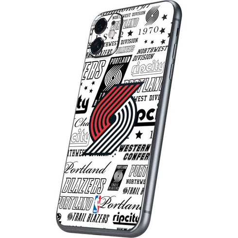 NBA Portland Trail Blazers Historic Blast iPhone 11 Skin