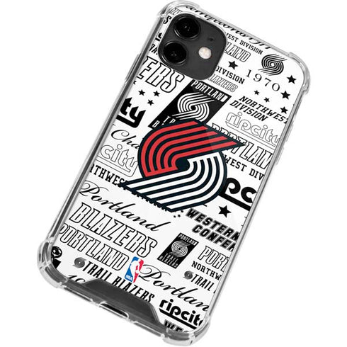 NBA Portland Trail Blazers Historic Blast iPhone 12 Clear Case