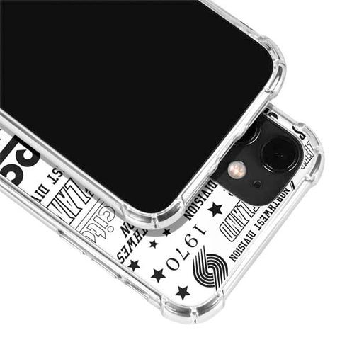 NBA Portland Trail Blazers Historic Blast iPhone 12 Mini Clear Case