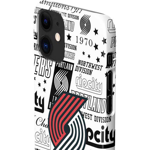 NBA Portland Trail Blazers Historic Blast iPhone 12 Mini Lite Case