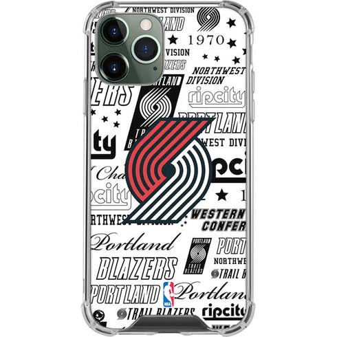 NBA Portland Trail Blazers Historic Blast iPhone 12 Pro Clear Case