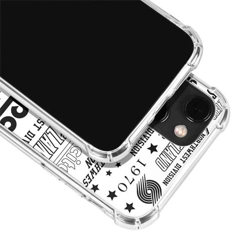 NBA Portland Trail Blazers Historic Blast iPhone 14 Clear Case