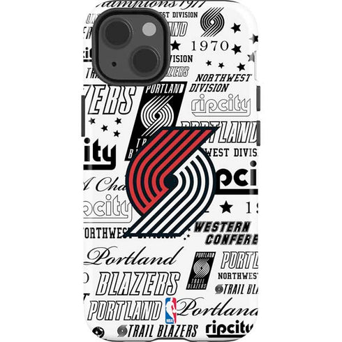 NBA Portland Trail Blazers Historic Blast iPhone 15 Impact Case