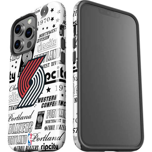 NBA Portland Trail Blazers Historic Blast iPhone 15 Pro Impact Case