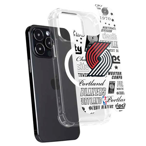 NBA Portland Trail Blazers Historic Blast iPhone 14 Pro MagSafe Case