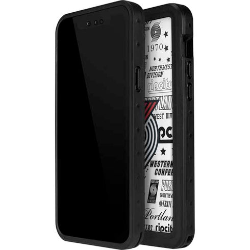 NBA Portland Trail Blazers Historic Blast iPhone 14 Pro Max Waterproof Case