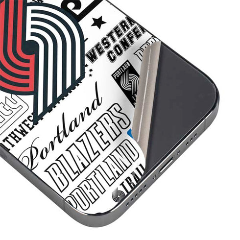 NBA Portland Trail Blazers Historic Blast iPhone 14 Pro Skin
