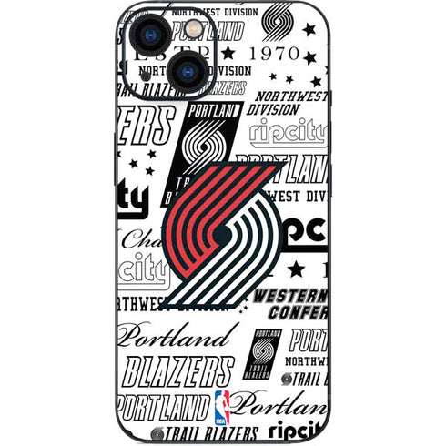 NBA Portland Trail Blazers Historic Blast iPhone 14 Skin