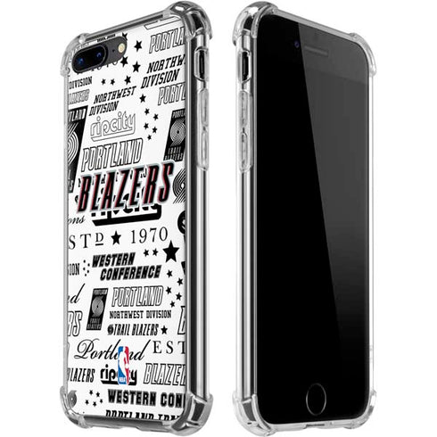 NBA Portland Trail Blazers Historic Blast iPhone 7/8 Plus Clear Case