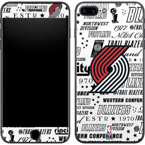 NBA Portland Trail Blazers Historic Blast iPhone 8 Plus Skin