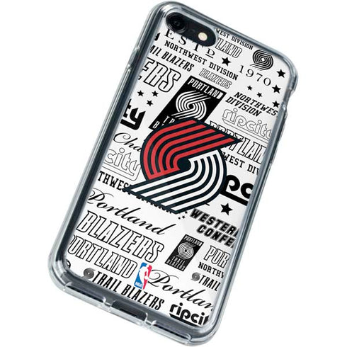 NBA Portland Trail Blazers Historic Blast iPhone SE (2nd & 3rd Gen) Clear Case