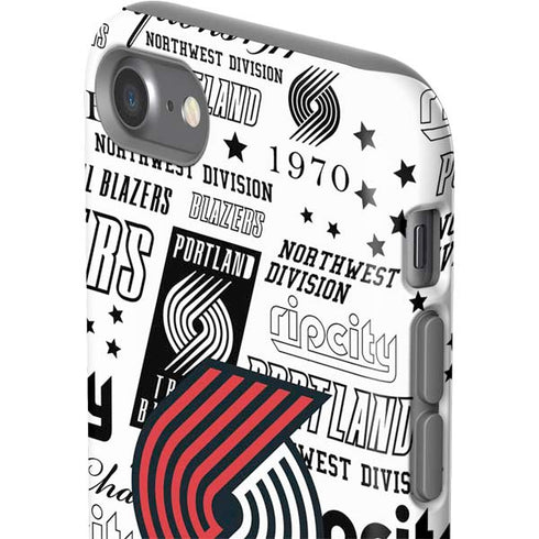 NBA Portland Trail Blazers Historic Blast iPhone SE (2nd & 3rd Gen) Pro Case