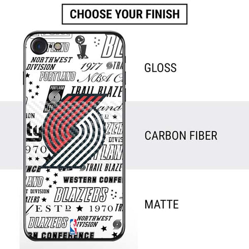 NBA Portland Trail Blazers Historic Blast iPhone SE (2nd & 3rd Gen) Skin