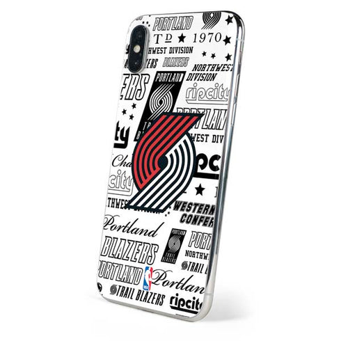 NBA Portland Trail Blazers Historic Blast iPhone X Skin
