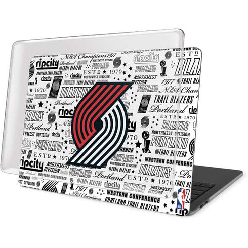 NBA Portland Trail Blazers Historic Blast MacBook Pro 13in (2020) Case plus Skin