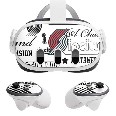 NBA Portland Trail Blazers Historic Blast Meta Quest 3 Skin