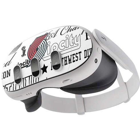 NBA Portland Trail Blazers Historic Blast Meta Quest 3 Skin