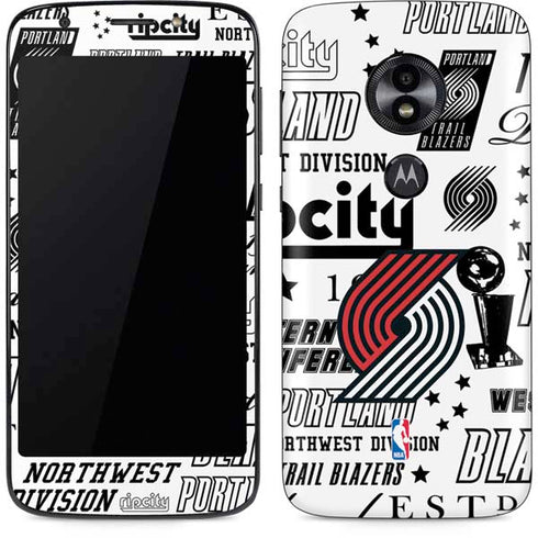 NBA Portland Trail Blazers Historic Blast Moto E5 Play Skin