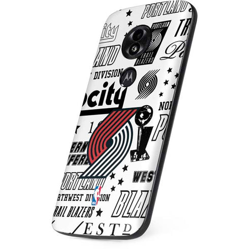 NBA Portland Trail Blazers Historic Blast Moto E5 Play Skin
