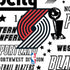 NBA Portland Trail Blazers Historic Blast Moto E5 Play Skin