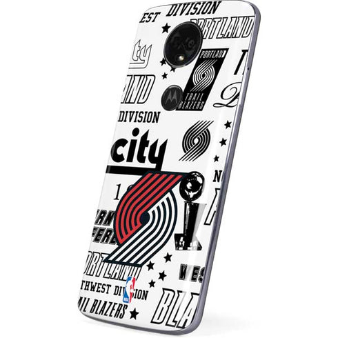 NBA Portland Trail Blazers Historic Blast Moto E5 Plus Skin