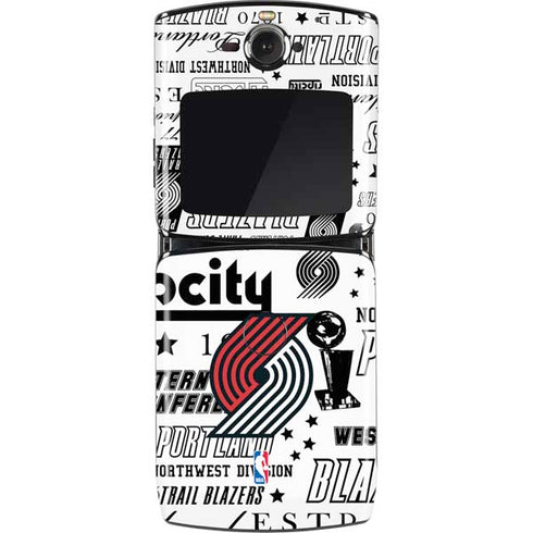 NBA Portland Trail Blazers Historic Blast Motorola RAZR Skin