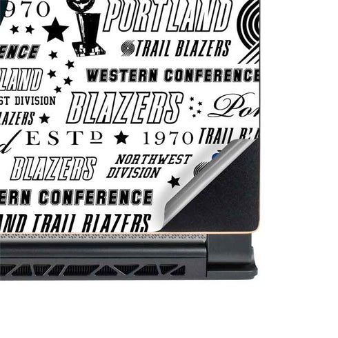 NBA Portland Trail Blazers Historic Blast MSI GS65 Stealth Laptop Skin