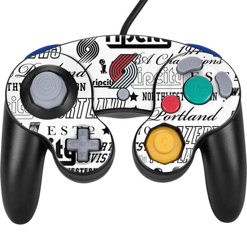 NBA Portland Trail Blazers Historic Blast Nintendo GameCube Controller Skin