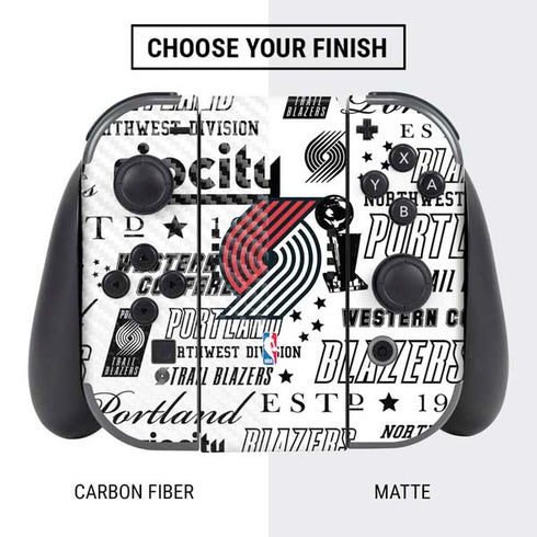 NBA Portland Trail Blazers Historic Blast Nintendo Switch Bundle Skin