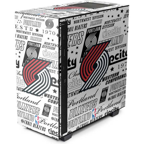 NBA Portland Trail Blazers Historic Blast NZXT H510 Compact ATX Mid-Tower Case Skin