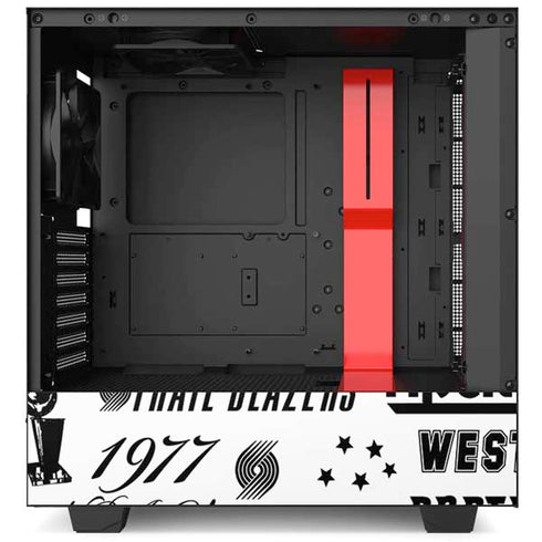 NBA Portland Trail Blazers Historic Blast NZXT H510 Compact ATX Mid-Tower Case Skin