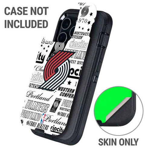 NBA Portland Trail Blazers Historic Blast Otterbox Defender iPhone Skin