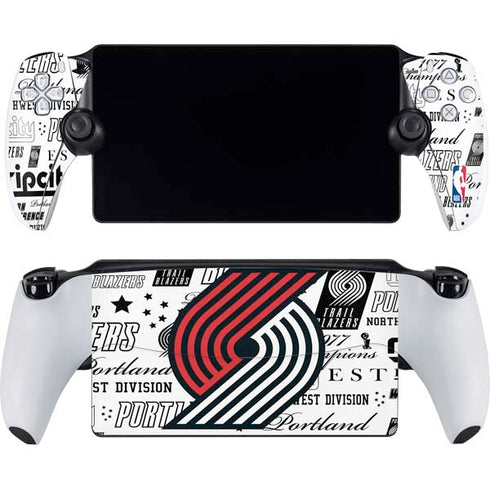 NBA Portland Trail Blazers Historic Blast PlayStation Portal Remote Player Skin