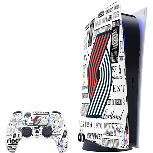 NBA Portland Trail Blazers Historic Blast PS5 Digital Edition Bundle Skin
