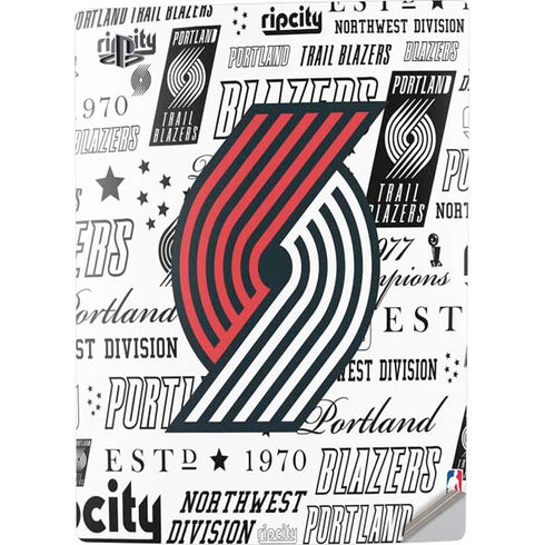 NBA Portland Trail Blazers Historic Blast PS5 Digital Edition Console Skin