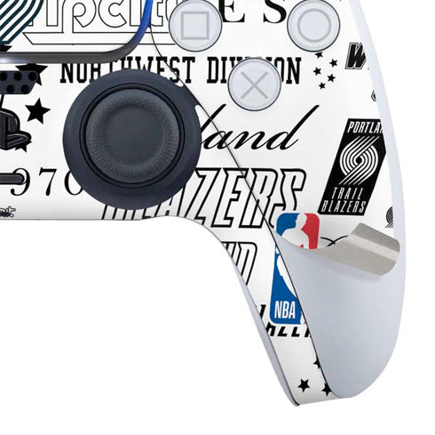 NBA Portland Trail Blazers Historic Blast PS5 Slim Digital Edition Bundle Skin