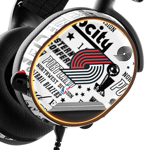 NBA Portland Trail Blazers Historic Blast SteelSeries Arctis 5 Skin