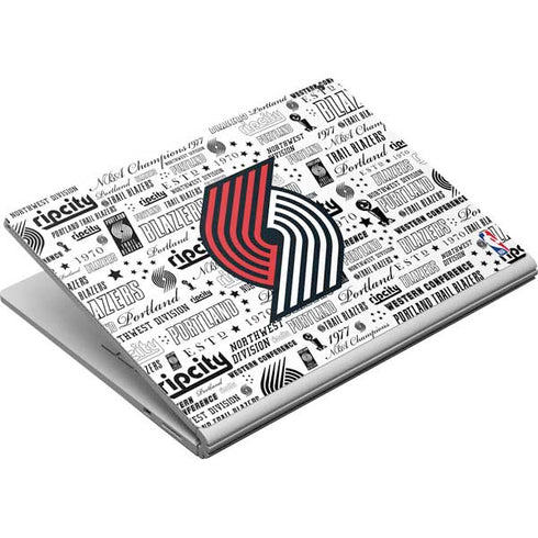NBA Portland Trail Blazers Historic Blast Surface Book Skin