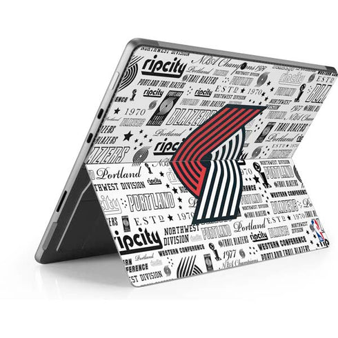 NBA Portland Trail Blazers Historic Blast Surface Pro 9 Skin