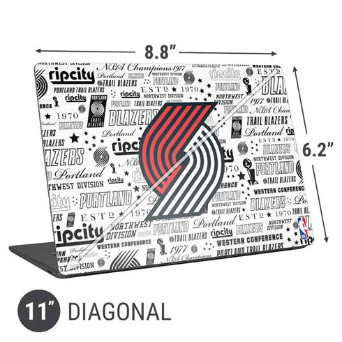 NBA Portland Trail Blazers Historic Blast Universal Laptop 11in (8.8 x 6.2in) Skin