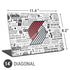 NBA Portland Trail Blazers Historic Blast Universal Laptop 14in (11.4 x 8.2in) Skin