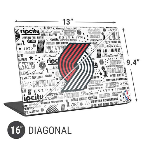 NBA Portland Trail Blazers Historic Blast Universal Laptop 16in (13 x 9.4in) Skin